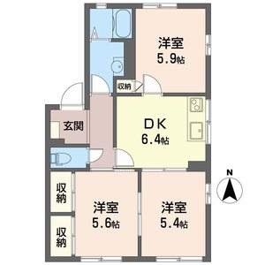 Ｔ．ＴＯＷＮリヴェール E101号室