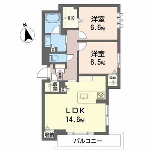 モントレゾール　プライムメゾン0101号室_間取り画像