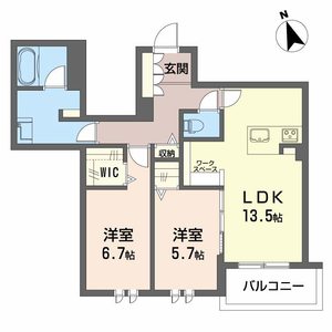 シャーメゾン加納青藤0302号室_間取り画像