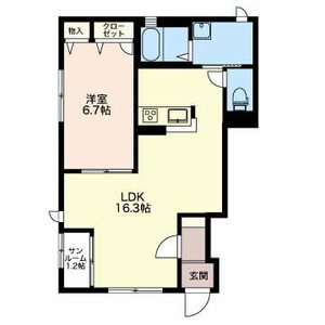 ブランシェヒカル A101号室