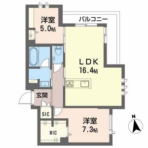 リオリエント　グランコート長良0201号室_間取り画像