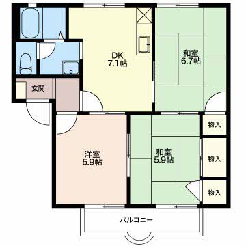 ハビテイション上条A201-2