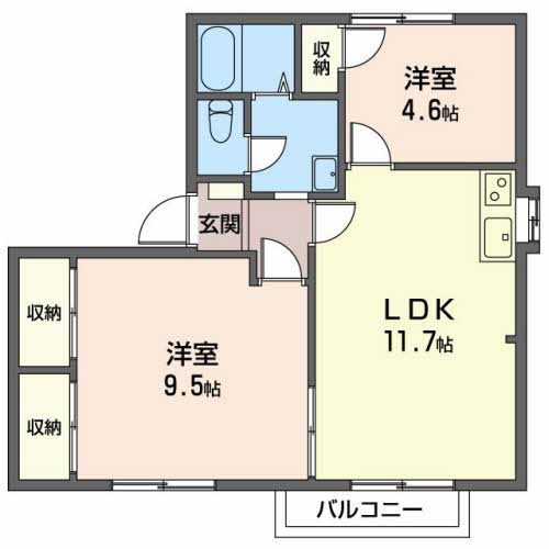 プロムナードＦＵＫＵＴＡD201-2