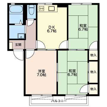 ラフィーネ稲生B202-2