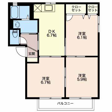 ウエスト　パルク A102号-16
