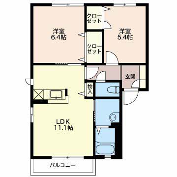 ヴィラージュ紫陽花 A201号-16