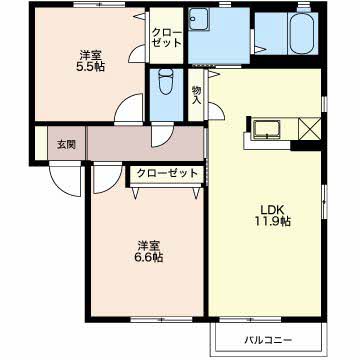 センターコート竹の山 A201号-16