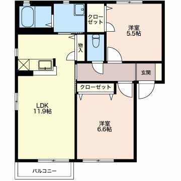 センターコート竹の山 C202号-15