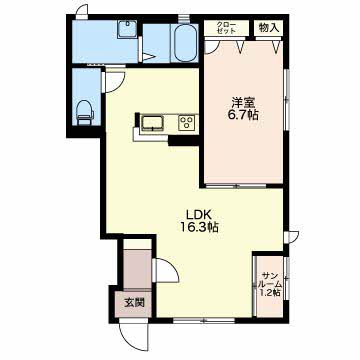 ブランシェヒカル　Ｃ棟0107-2
