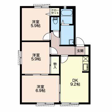 ボヌール泰山 D101号-6