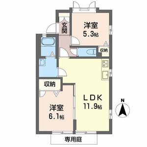 グリーンステージ白山 D101号室