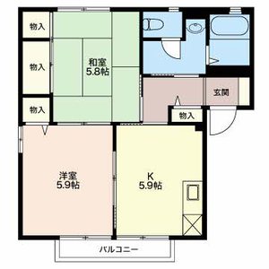 萩の里 D201号室