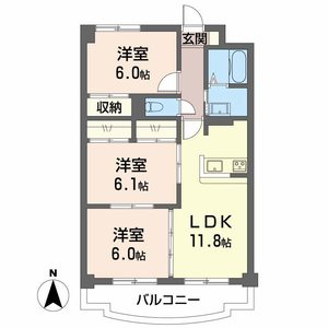 パークサイド琵琶里 0302号室