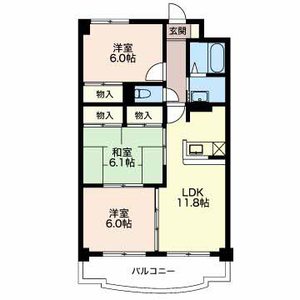 パークサイド琵琶里 0102号室