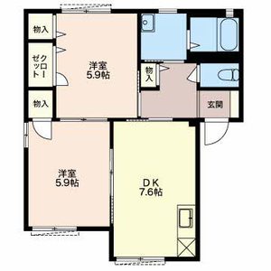 グリーンパーク橋目 C102号室