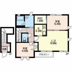 ブランシェ角鹿 B202号室