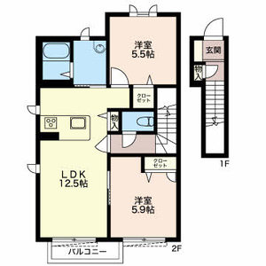 セレブル B201号室