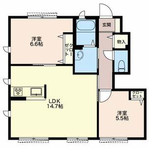 グリーンゲーブルス A102号室