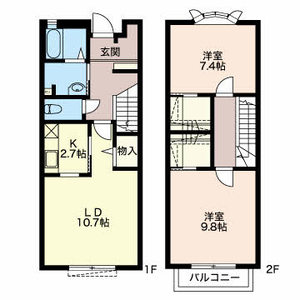 ＭＡＳＴ　ＴＯＷＮ　高島 N102号室