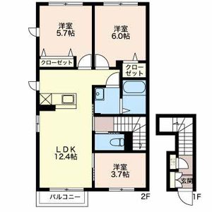 シャーメゾン秋和 0201号室