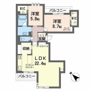 ヒュッゲ桜町0301号室_間取り画像