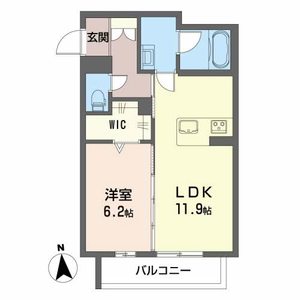 ル　シマン0402号室_間取り画像