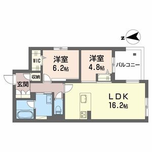 シャーメゾン金華0201号室_間取り画像