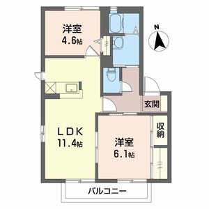 ヴィラ　フォンテ 0202号室