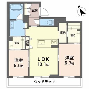 ヴィラ　ルーエ 0105号室