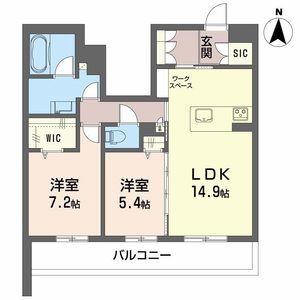 シャーメゾン蘇原村雨0101号室_間取り画像