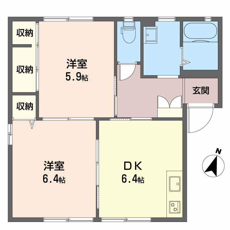 フレッシュタウン船木B102-2