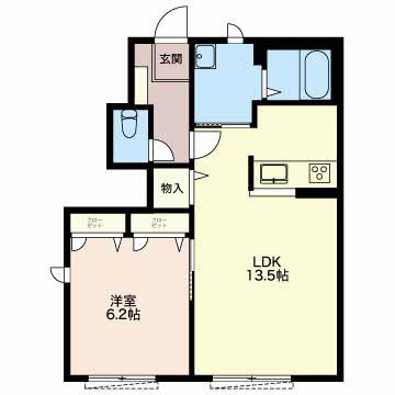 クレールコート旭前 A102号-2