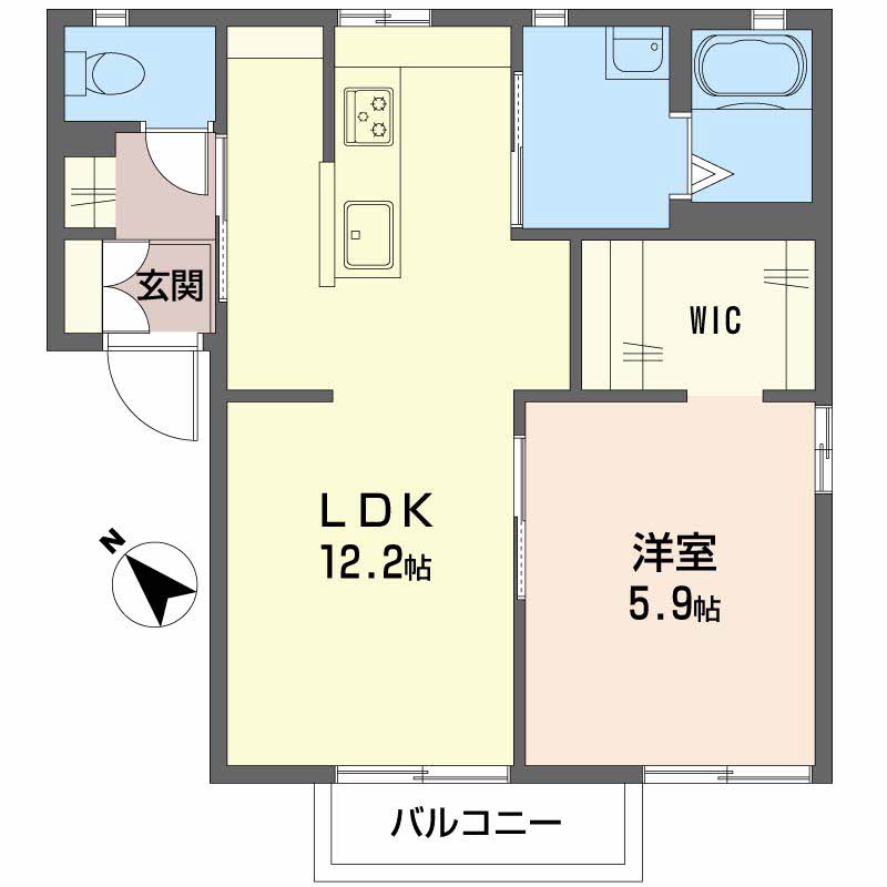シャーメゾンハンバ C201号-2
