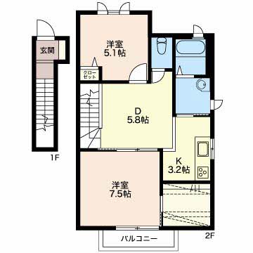 サクラヴィアーレ大浜 D201号-15