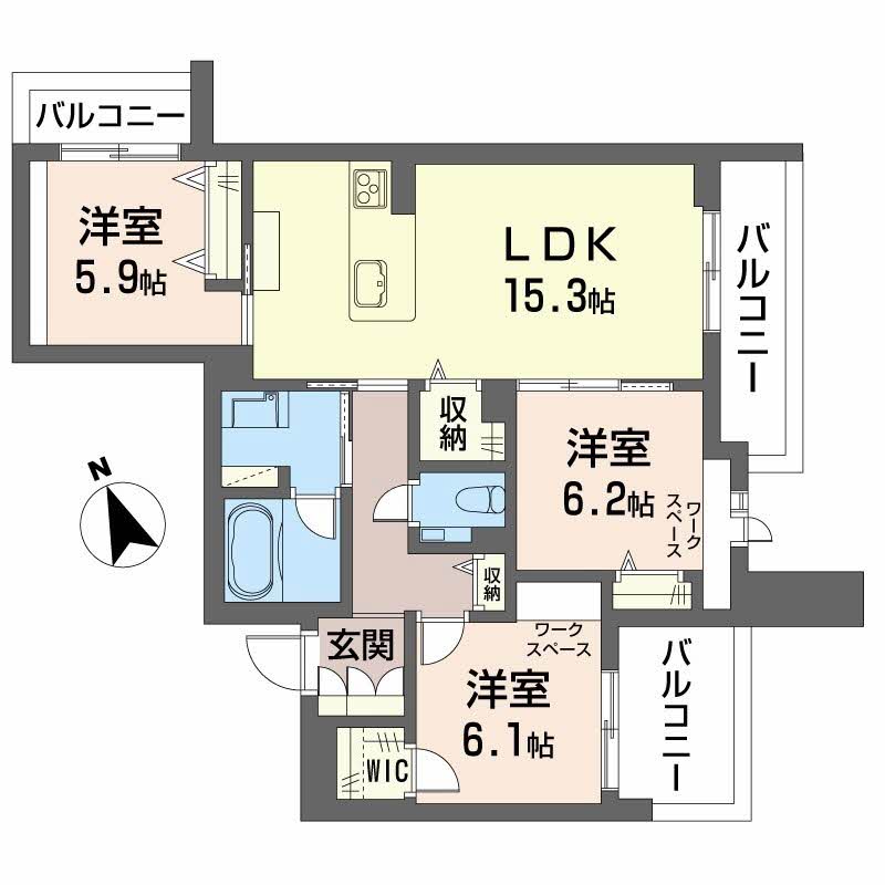 ヴェルデ小田井 0202号-15