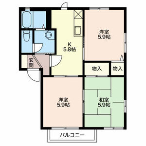 ブルーヒル A102号室