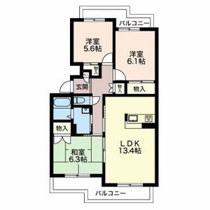 プチシャトー五軒家 0203号室