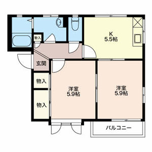 ＤＩＡＳ　ＯＡＮＡ B202号室