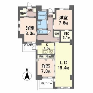 アンソレイエ覚王山 0404号室