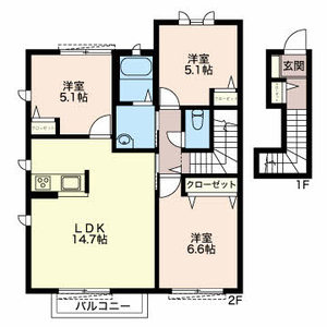 ＶｉｌｌａＭ　Ｄ棟 0103号-2