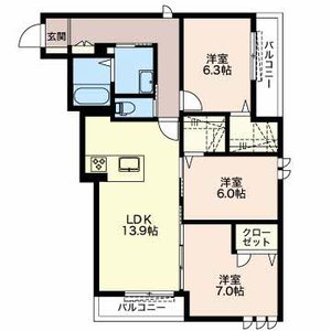 ＡＺＵＬ富田駅前 0205号室