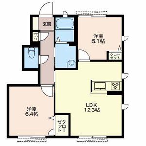 レガール北野 B102号室