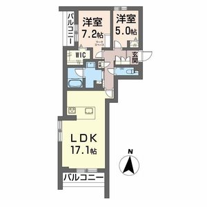シャーメゾンステージ津駅前0205号室_間取り画像