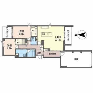 白壁　ＴＨＥ　ＧＡＲＤＥＮ 100号室