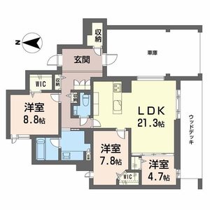 白壁　ＴＨＥ　ＧＡＲＤＥＮ 101号室