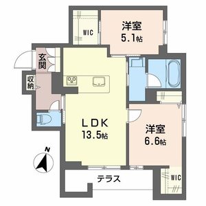 シャーメゾン笹和 0105号室