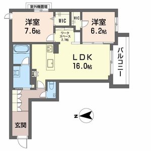 カーサ　グリシーナ　北原 0203号室
