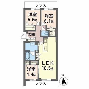 シャーメゾンソレイユ 0103号室