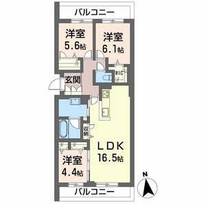 シャーメゾンソレイユ 0303号室