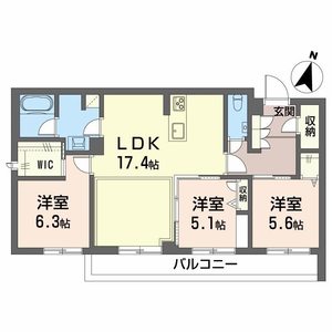 ＡＺＵＲ米山 0110号室